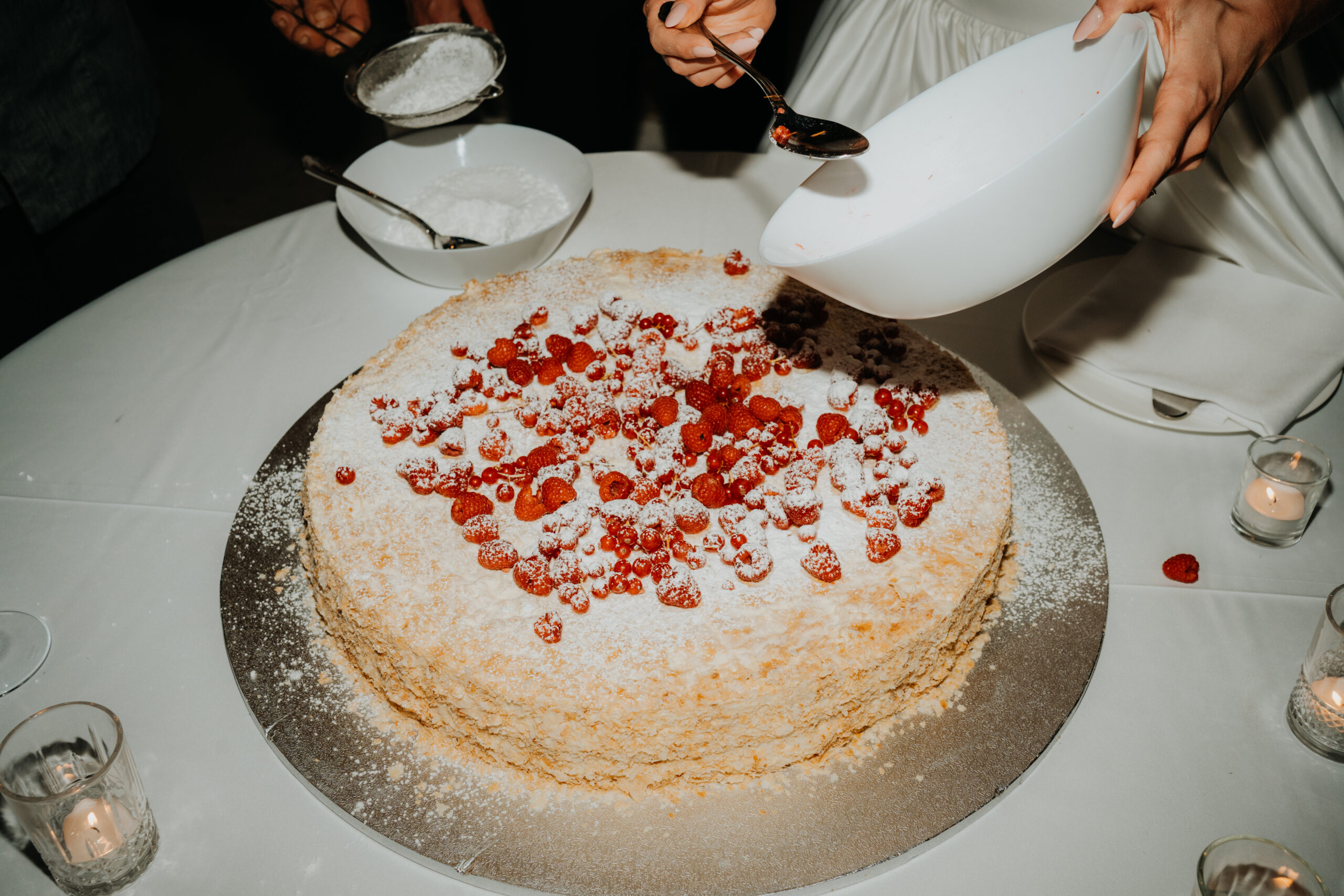 the cake